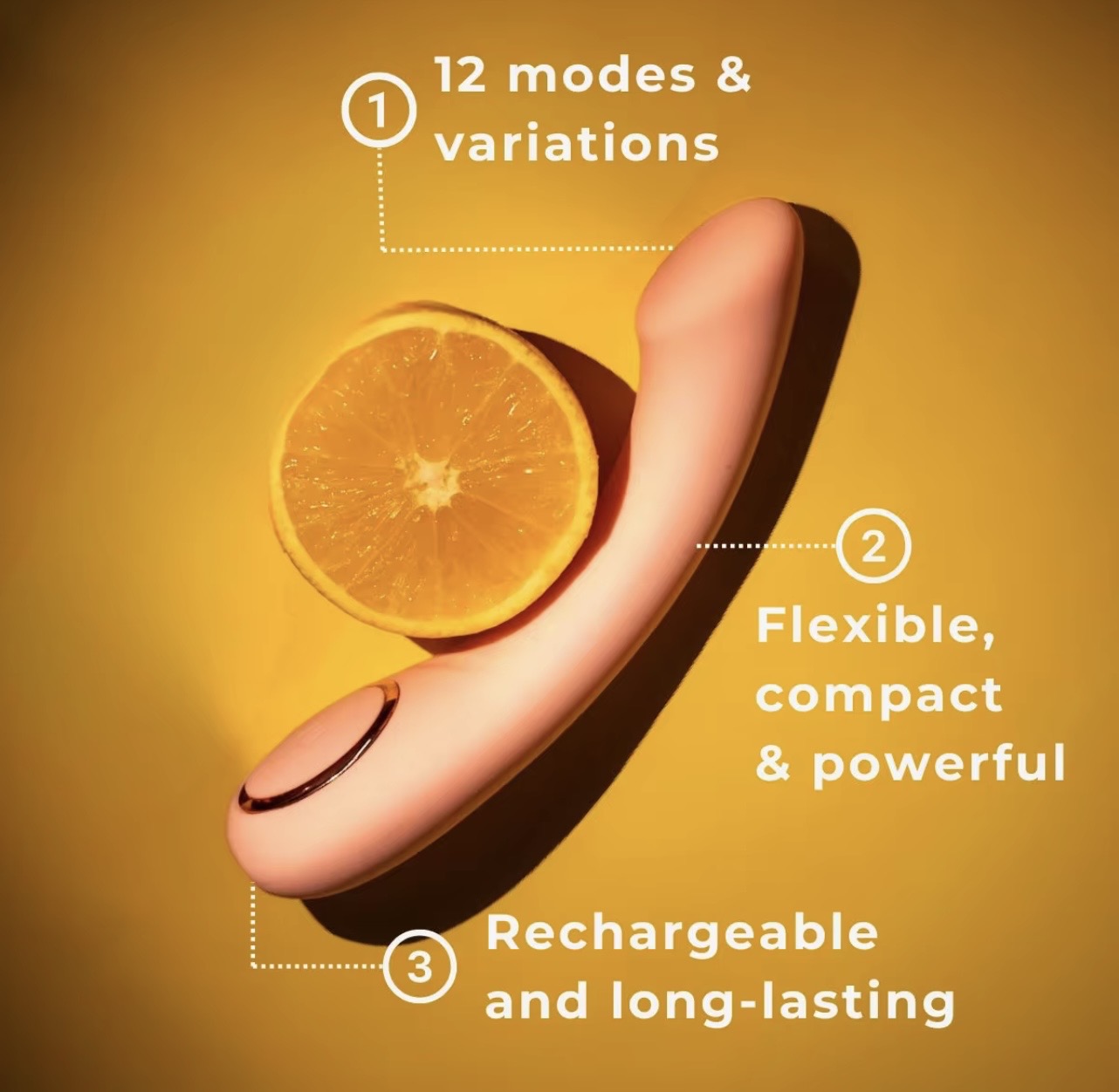 Vibromasseur point G et stimulateur clitoridien